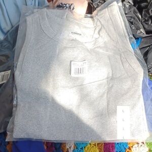 Sonoma Set Of Two Gray & Black crewneck muscle tank, Sz L